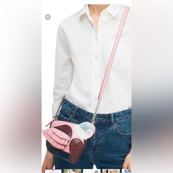 2 😍 Kate Spade Love Bird Novelty Crossbody Bag Rare Limited Leather Uniq… - Picture 5 of 17